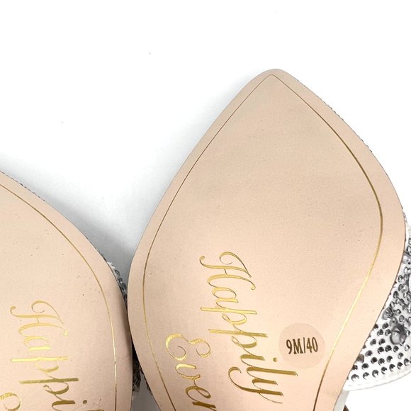 Jessica‎ Simpson Size 9 White Satin Stiletto Point Toe D'Orsay Heels Pumps Shoes - Picture 11 of 13